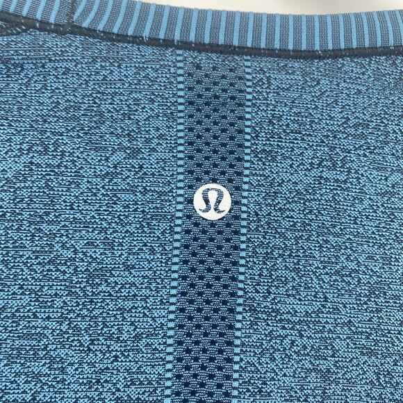 Lululemon Shirt Size L (Est) Women Swiftly Tech Long Sleeve Running Teal Black - Picture 5 of 6